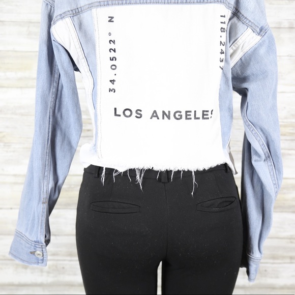 PacSun Los Angeles Jean Jacket sz One size - Picture 5 of 8
